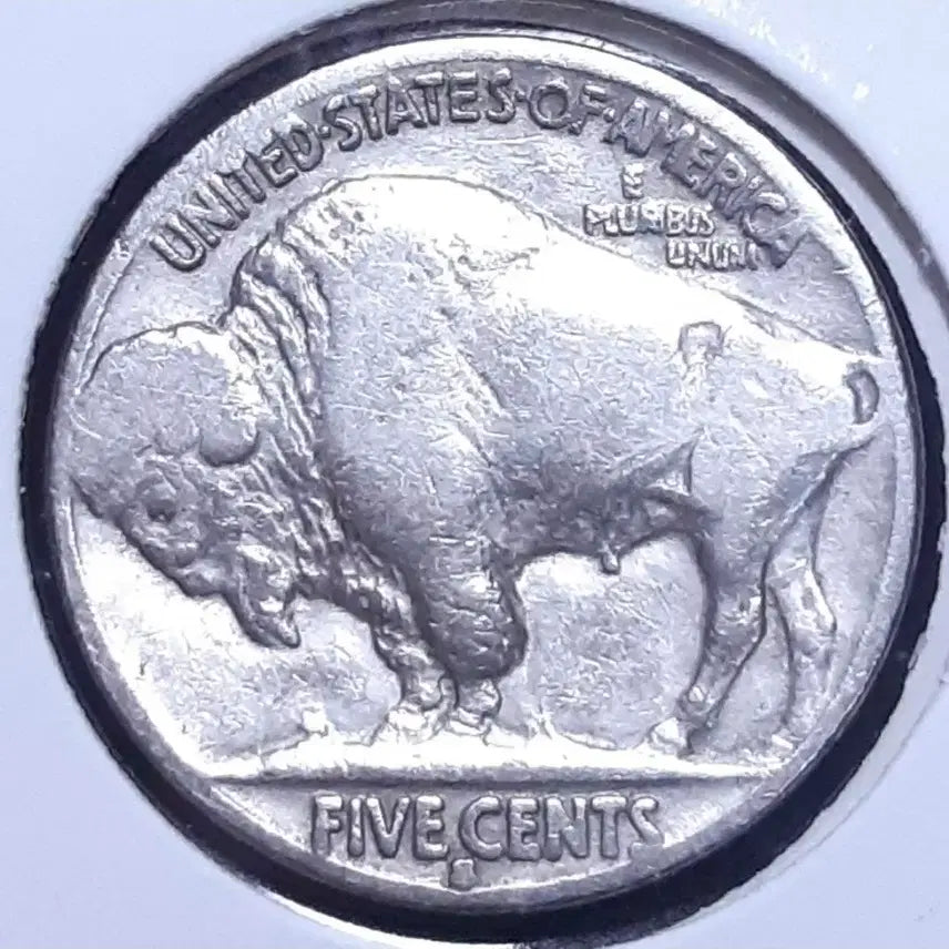 [BUNJANG] 1935 United States Buffalo Nickel 5 Cent Coin / 미국 1935년 버팔로 5센트.외국주화 주화 동전 화폐