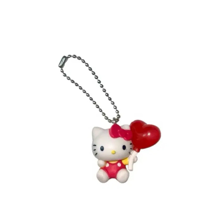 [BUNJANG] Sanrio Hello Kitty Heart Balloon Red Figure Keyring Gacha / 산리오 키티 하트 풍선 레드 빨간 피규어 키링 가챠