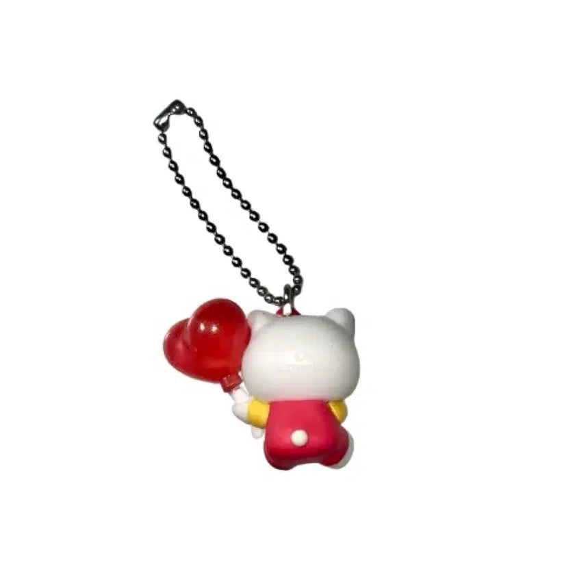 [BUNJANG] Sanrio Hello Kitty Heart Balloon Red Figure Keyring Gacha / 산리오 키티 하트 풍선 레드 빨간 피규어 키링 가챠