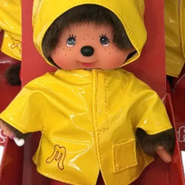 [BUNJANG] Monchhichi Yellow Raincoat Doll / 우비 몬치치
