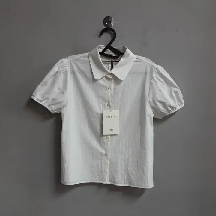 [BUNJANG] TILL I DIE White Short Sleeve Blouse (Free Size) / 택새상품) TILL I DIE 흰색 반팔 블라우스 free