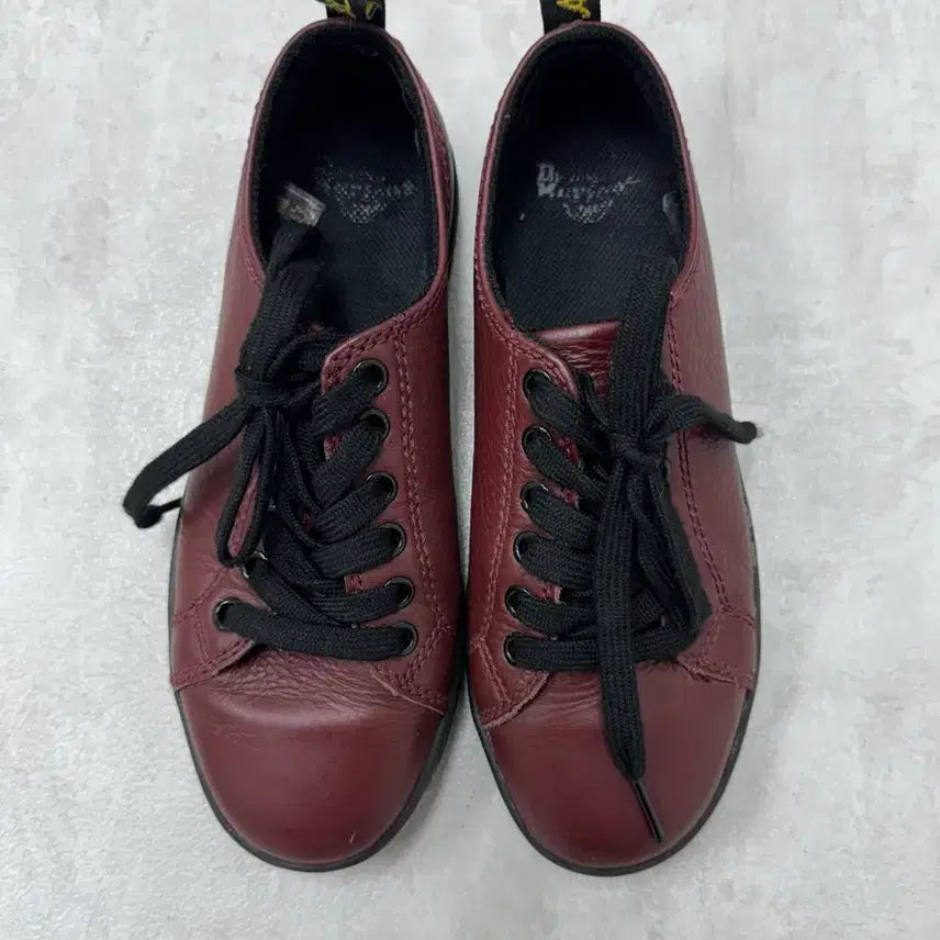[BUNJANG] Dr. Martens Barbican Burgundy Leather Sneakers / 