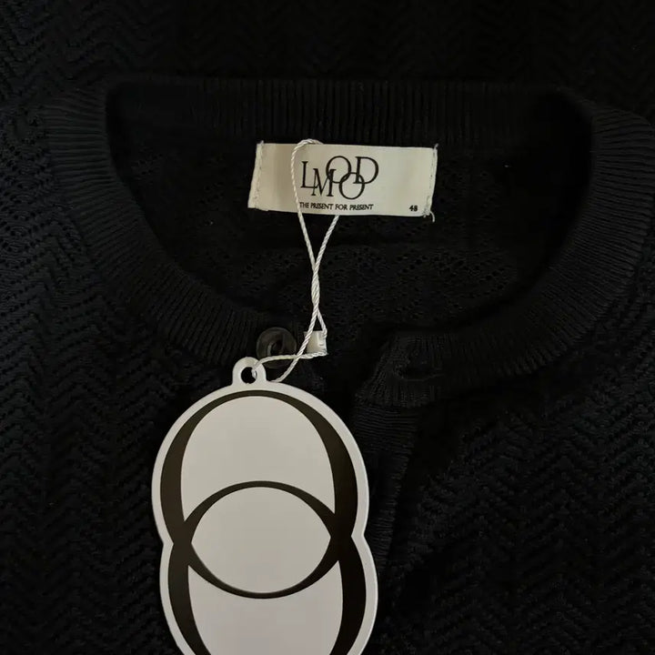 [BUNJANG] Elmood Crochet Silk Cotton Henry Neck Half Knit Black / [48] 엘무드 크로셰 실켓코튼 헨리넥 하프 니트 블랙