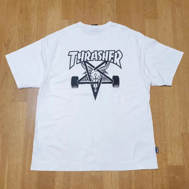 [BUNJANG] Thrasher Back Logo T-Shirt / [L] 트래셔(THRASHER) 백로고 티셔츠