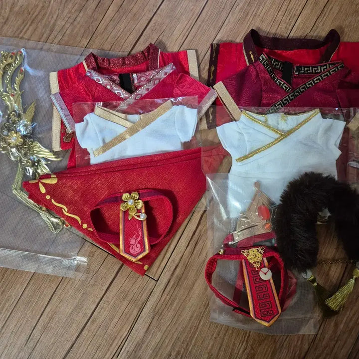[BUNJANG] 20cm Doll Hanbok Bundle Set / 20cm 솜인형 옷 솜옷 중국 전통 혼례복 일괄