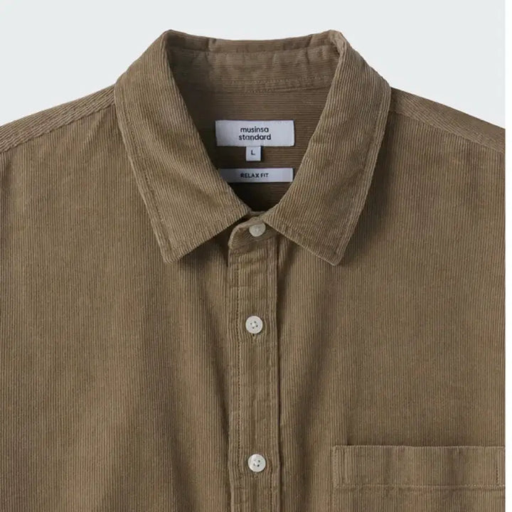[BUNJANG] Musinsa Standard Corduroy Shirt Beige Regular Fit / 무신사스텐다드 코로듀이 셔츠 판매합니다