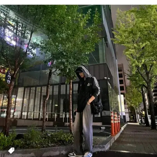[BUNJANG] Adidas Palace Hooded Track Top Black / 아디다스 팔라스 후드 트랙탑 블랙