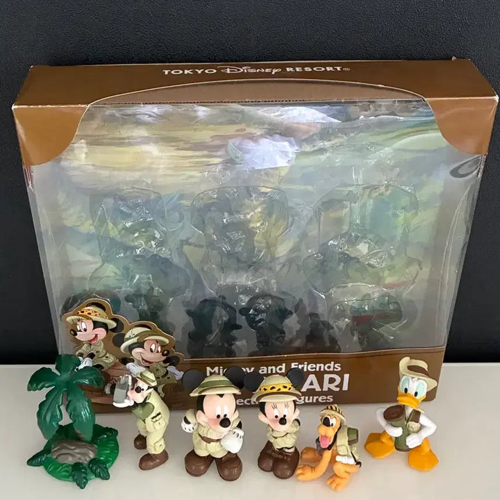 [BUNJANG] Disney Mickey and Friends On Safari Figure Set / 디즈니 미키와 친구들 온 사파리 피규어 세트