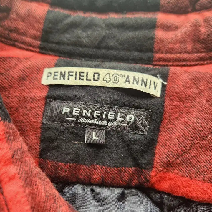 [BUNJANG] Penfield 40th Anniversary Red Check Quilted Shirt (L) / 펜필드 40주년 기념 레드 체크 누빔 셔츠 L