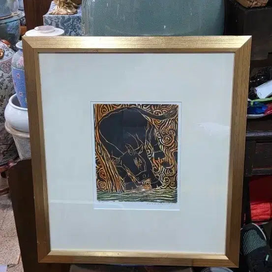 [BUNJANG] Authentic Print Framed (56x63 cm) / 56   63 센치 사진되로 진품  판화입니다