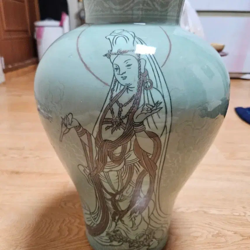 [BUNJANG] Large Celadon Porcelain Vase / 강진고려청자