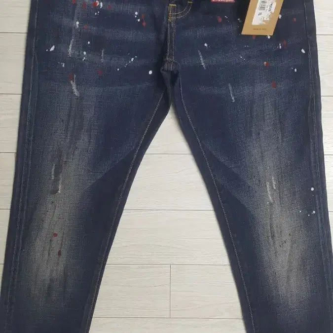 [BUNJANG] DSQUARED2 Slim Fit Red Patch Denim Jeans (30-31 inch) / 디스퀘어드2(사방스판) 레드패치데님 30~31인치(No.249)새상품!