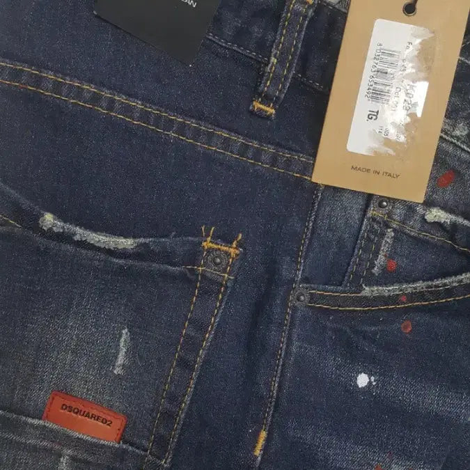 [BUNJANG] DSQUARED2 Slim Fit Red Patch Denim Jeans (30-31 inch) / 디스퀘어드2(사방스판) 레드패치데님 30~31인치(No.249)새상품!