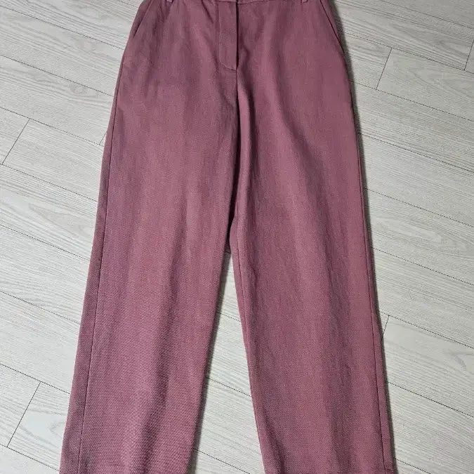 [BUNJANG] MICHAA Mob Pink Cotton Cropped Pants / 미샤 모브핑크 크롭 면팬츠