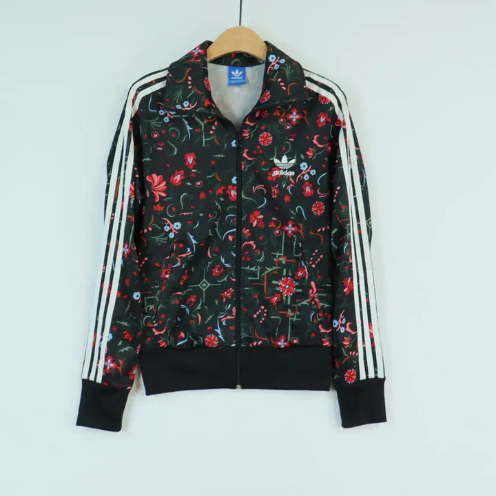 [BUNJANG] Adidas Flower Pattern Track Top Jersey / 아디다스 adidas 정품 플라워 패턴 트랙탑 저지 95 유니크 빈티지