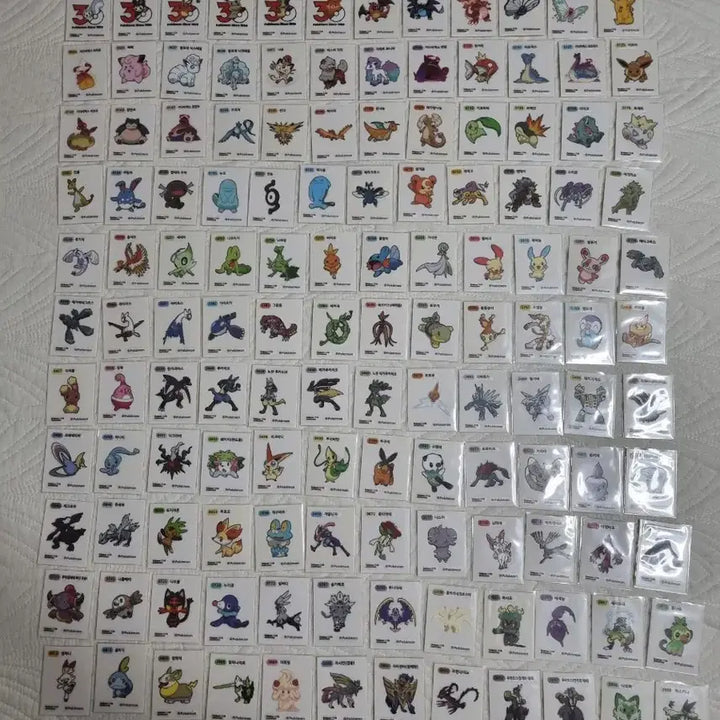 [BUNJANG] Pokemon 30th Anniversary Season 5 Sticker Set (All 150 Types) / 시즌5 띠부씰 (150장 전종)
