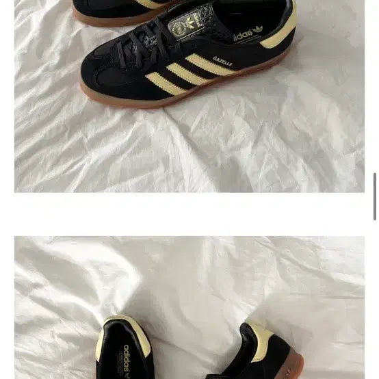 [BUNJANG] Adidas Gazelle Black/Yellow Suede Sneakers / 아디다스 가젤 블랙/옐로우