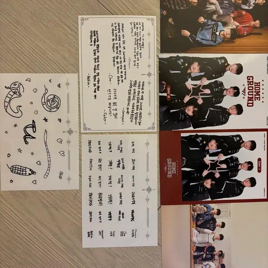 [BUNJANG] T1 Merchandise Set Homeground Autographed Letter / 티원 굿즈세트 홈그라운드 친필편지