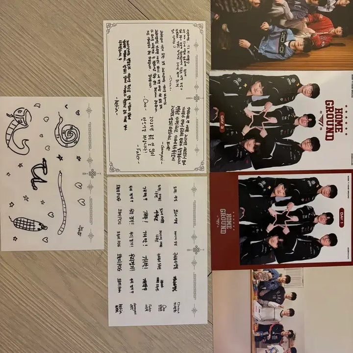 [BUNJANG] T1 Merchandise Set Homeground Autographed Letter / 티원 굿즈세트 홈그라운드 친필편지
