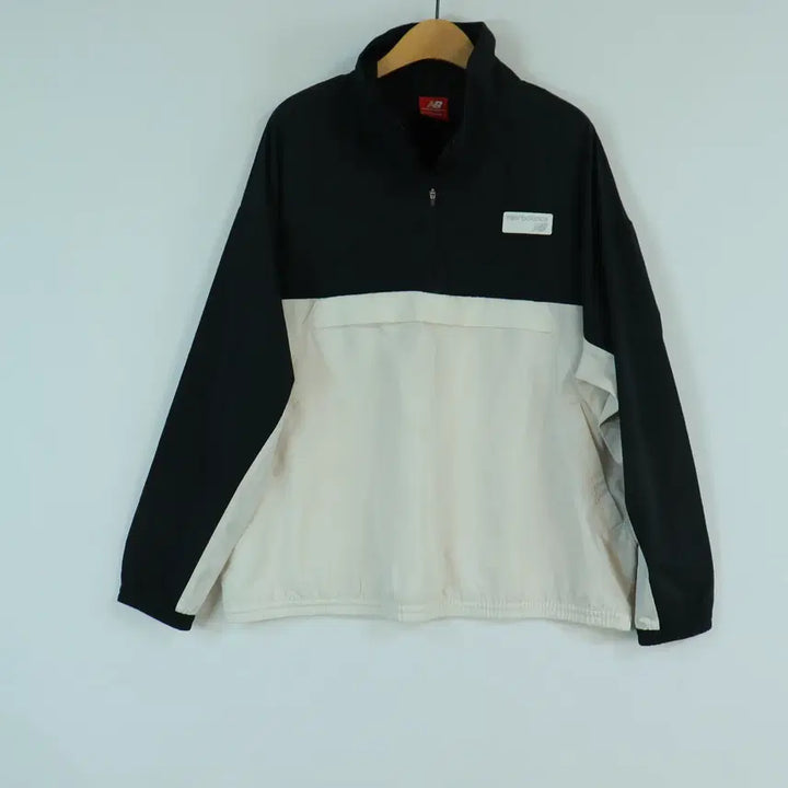 [BUNJANG] New Balance Anorak Half-Zip Windbreaker Nylon Navy M / 뉴발란스 New Balance 정품 아노락 반집업 바람막이  M 고프코어