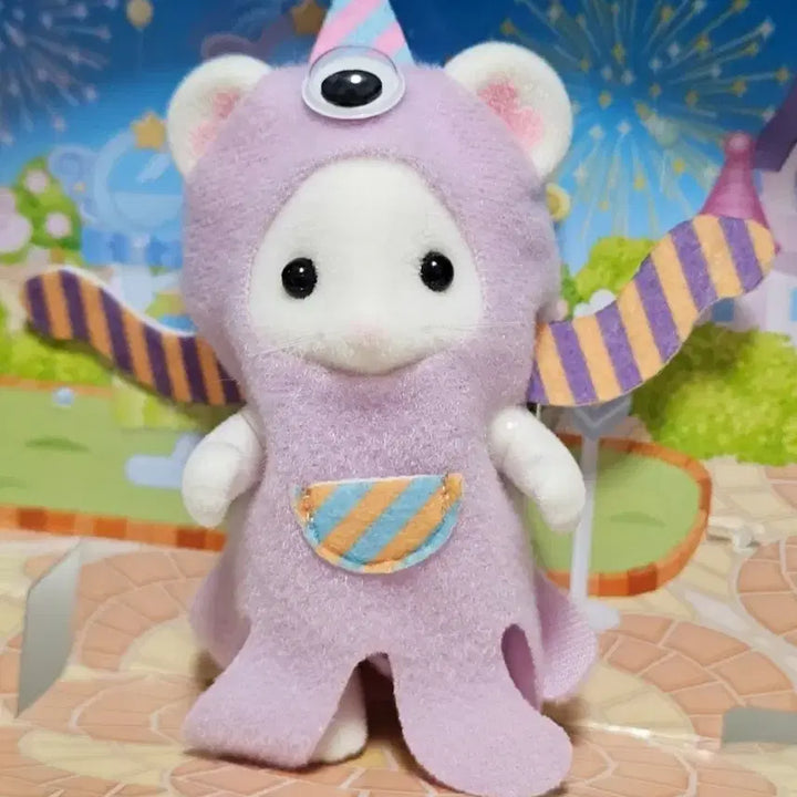 [BUNJANG] Sylvanian Families "Sunny" Monster Trio Marshmallow Mouse (Split) / 실바니안 퍼니 몬스터 트리오 마쉬멜로우 마우스 쥐 마시멜로 분철 분리