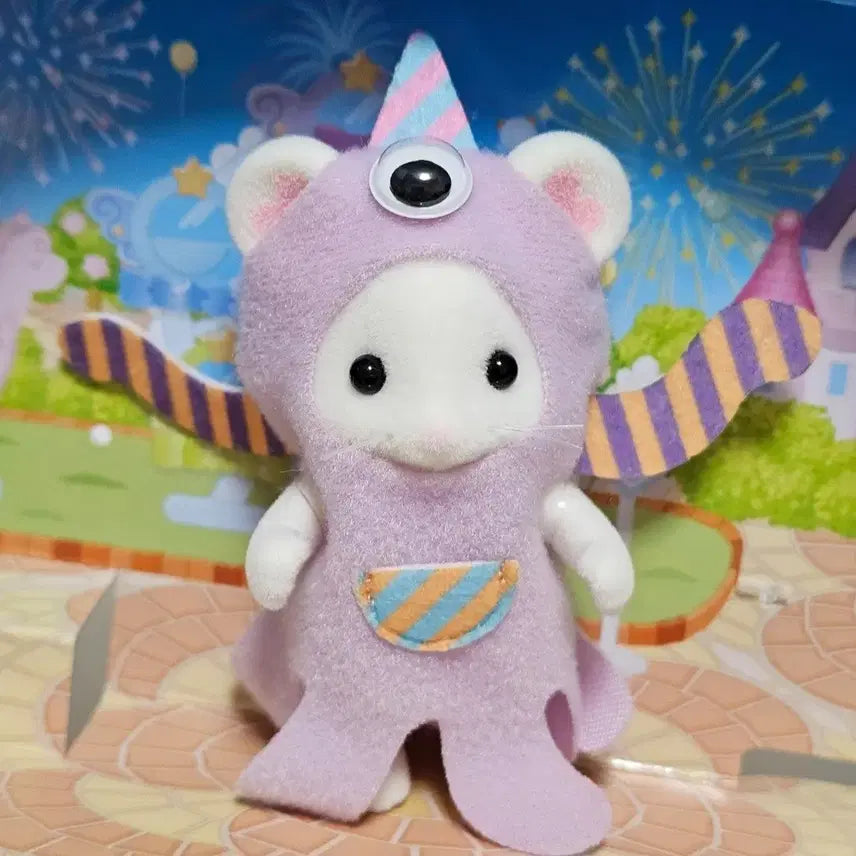 [BUNJANG] Sylvanian Families "Sunny" Monster Trio Marshmallow Mouse (Split) / 실바니안 퍼니 몬스터 트리오 마쉬멜로우 마우스 쥐 마시멜로 분철 분리