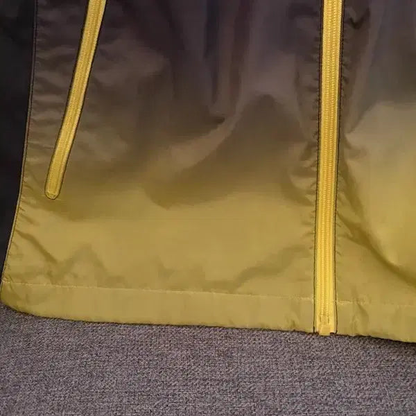 [BUNJANG] ASICS Windbreaker Jacket Grey/Yellow / 아식스 바람막이 그레이/옐로우