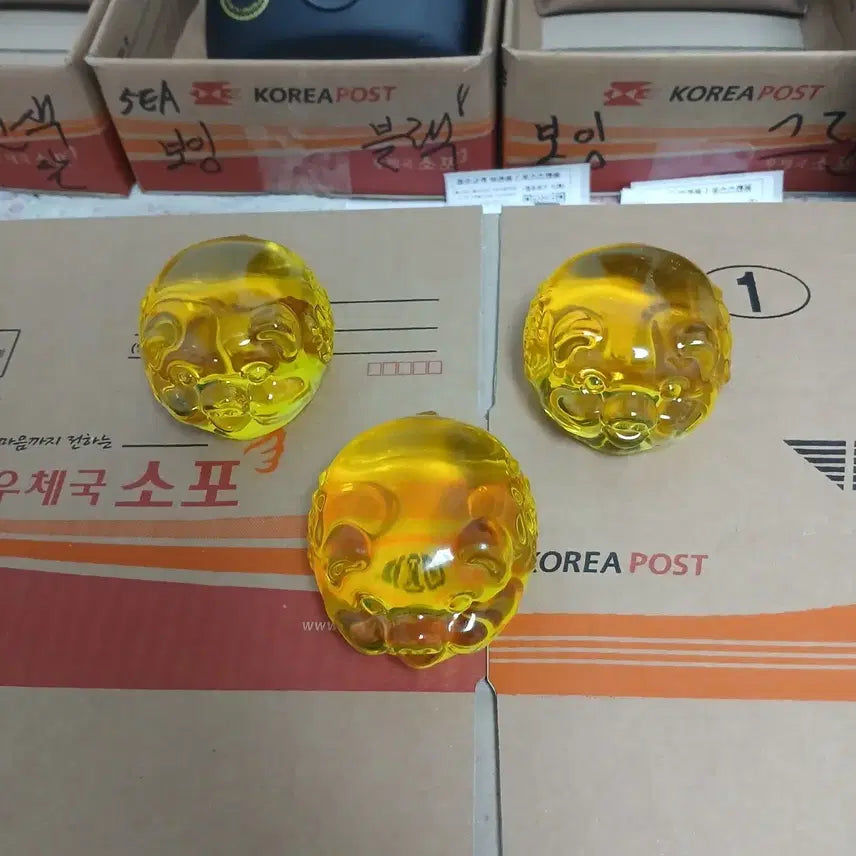 [BUNJANG] Crystal Pig Figurines (Set of 3) / 로또 복권 드려요. 정품입니다 .