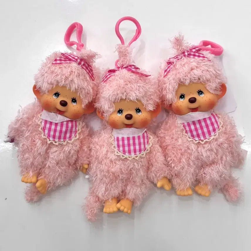 [BUNJANG] Mokomoko Poodle Monchhichi Keyring / 희귀템 모코모코 푸들 몬치치 키링