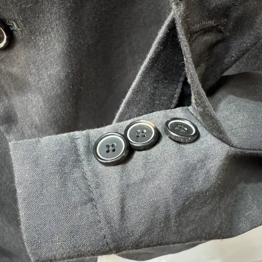 [BUNJANG] Solid Homme Linen Blend Charcoal Jacket (Size 100) / 솔리드옴므 린넨혼방 차콜 쟈켓 (100)