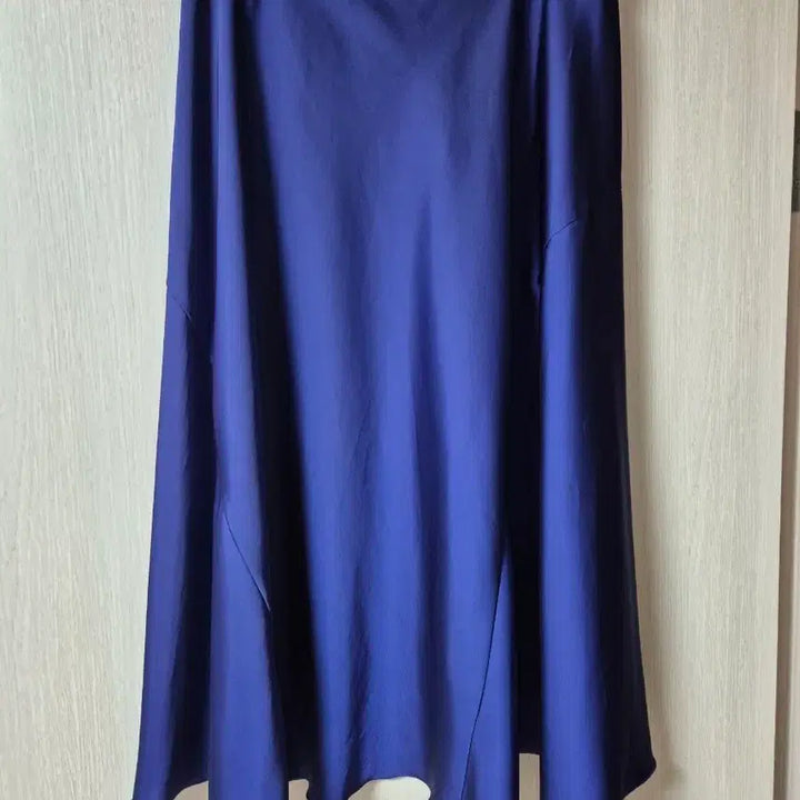 [BUNJANG] Cédric Charlier Silk Plain Skirt Navy 38 / 세드릭샬리에 스커트 플레인스커트 38