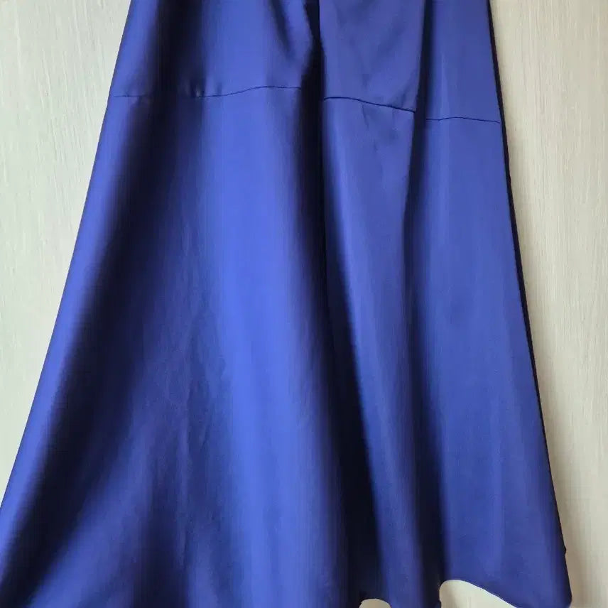 [BUNJANG] Cédric Charlier Silk Plain Skirt Navy 38 / 세드릭샬리에 스커트 플레인스커트 38