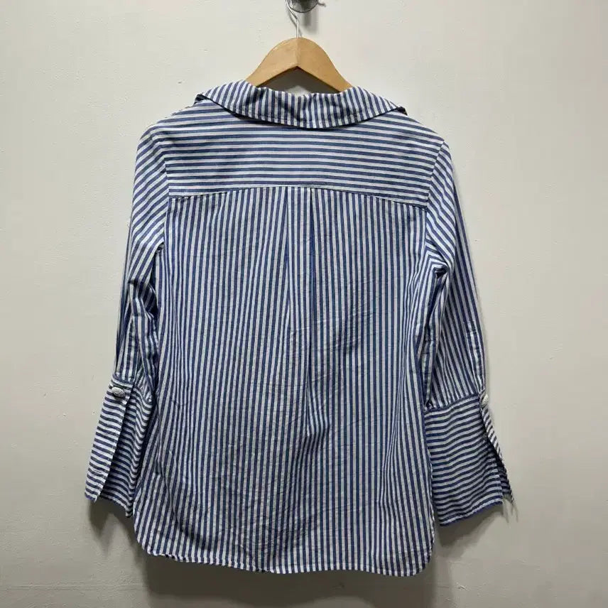 [BUNJANG] DEWL Stripe Asymmetric Shirt / DEWL스트라이프 언발란스 셔츠 55