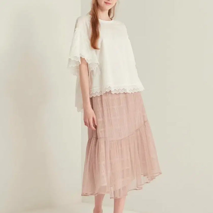 [BUNJANG] SJ.SJ Glittering Tulle Layer Skirt / sjsj 글리터링 튤 레이어 스커트 55