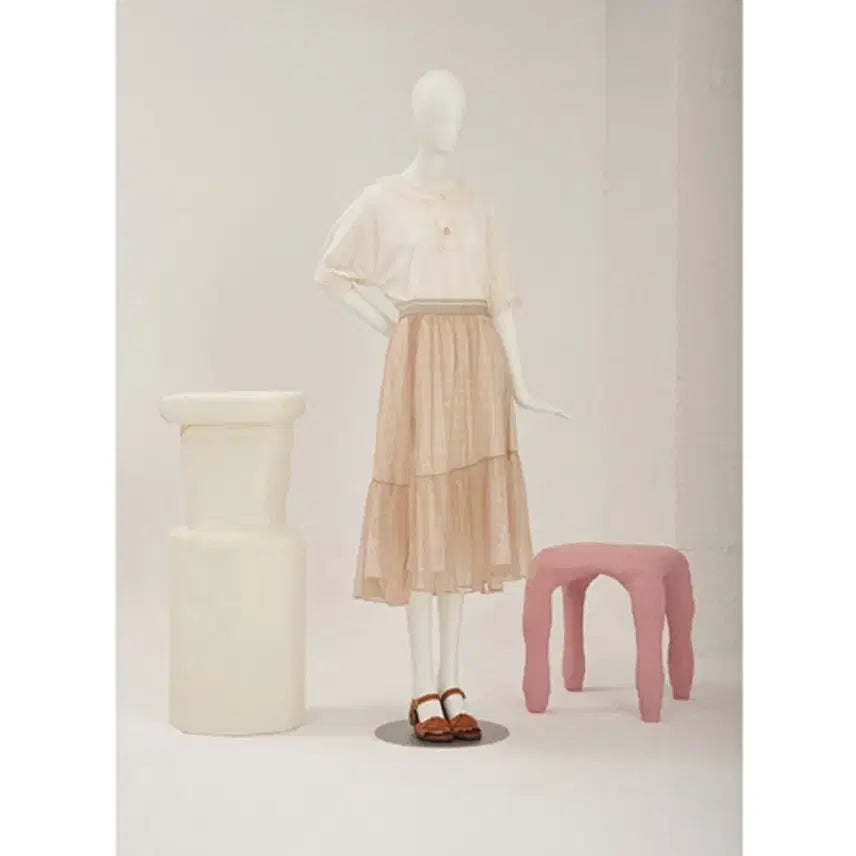 [BUNJANG] SJ.SJ Glittering Tulle Layer Skirt / sjsj 글리터링 튤 레이어 스커트 55