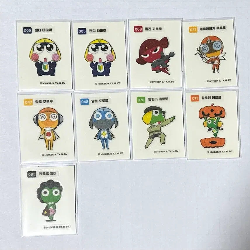 [BUNJANG] Sgt. Frog Keroro Ttibs (Bundle Set) / 개구리 중사 케로로 띠부씰(일괄)