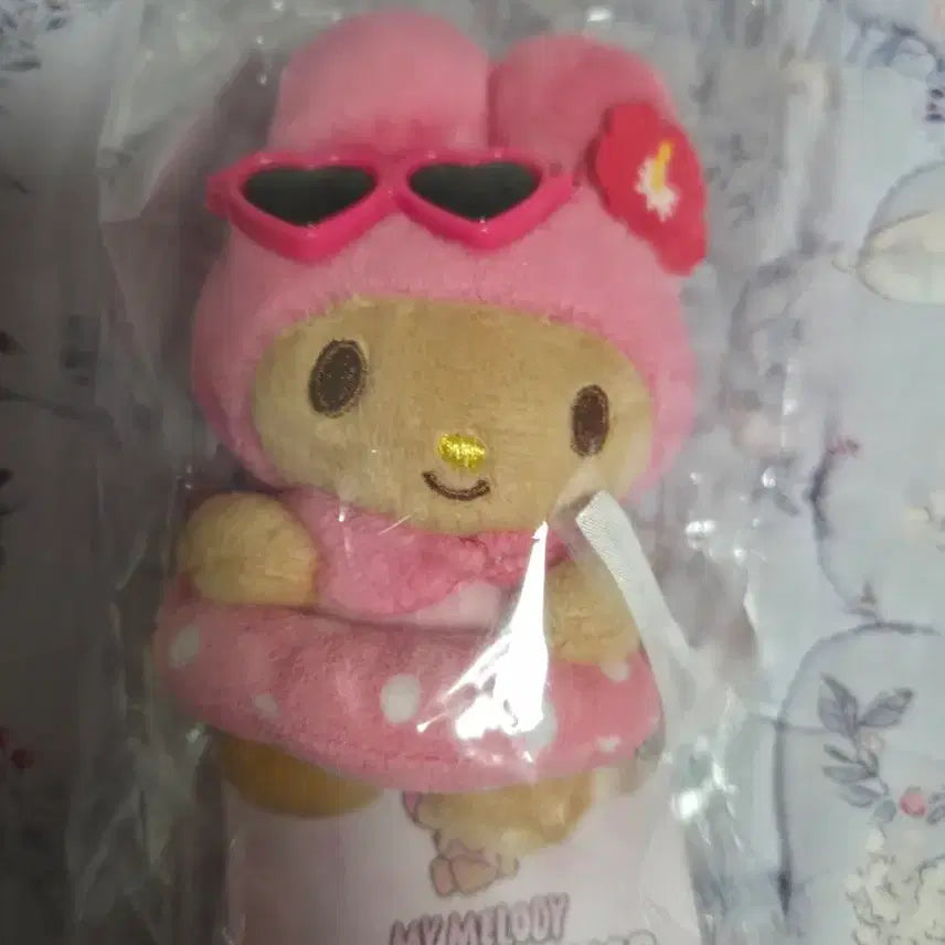 [BUNJANG] Sanrio Pochacco &amp; My Melody Summer Doll Keychain Set / 올영산리오 포차코 마이멜로디 여름 인형 키링