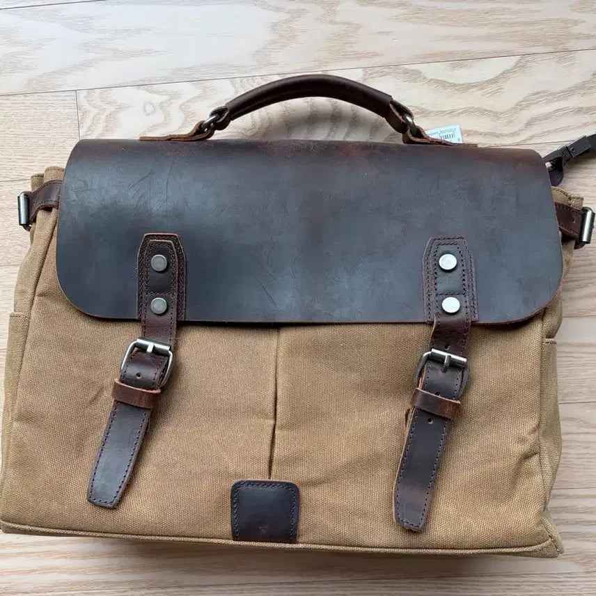 [BUNJANG] Uncle Joe Vintage Canvas Briefcase / 미사용 UNCLE JOE 빈티지 캔버스 브리프백