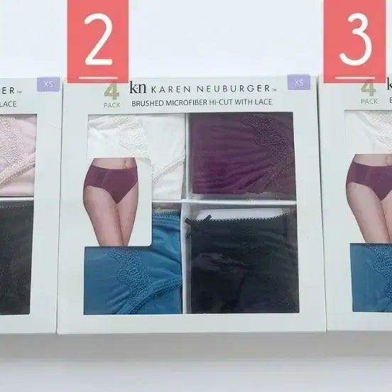 [BUNJANG] Spandex Blend Cotton Briefs 4-Pack - XS / 당일발송)4매.면스판팬티