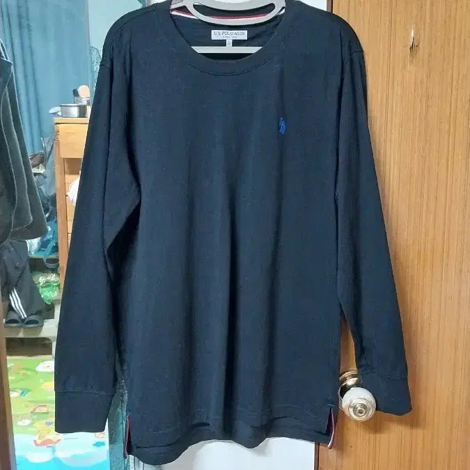 [BUNJANG] US Polo Assn. Black Long Sleeve T-Shirt - L / US폴로 어씬 블랙 긴팔티셔츠.L