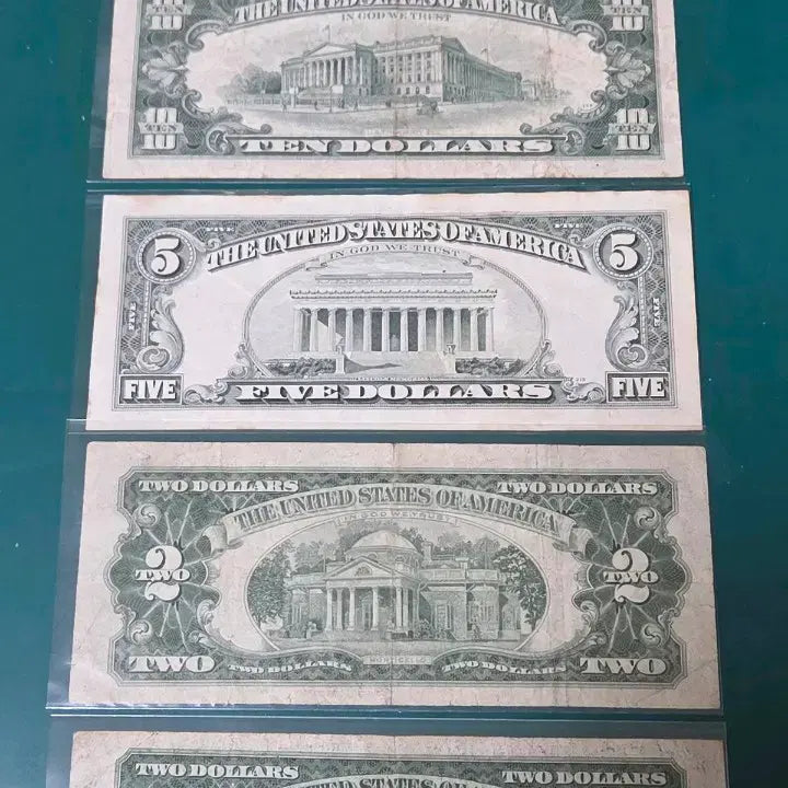 [BUNJANG] US Dollar Bills (Old Series) - $2, $5, $10, $20 / 미국 달러 지폐 2/5/10/20 구권 사용제