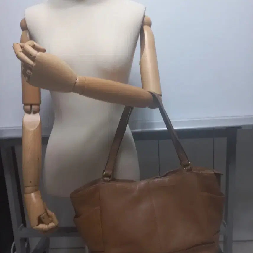 [BUNJANG] Coach Convertible Tote Shoulder Bag Camel / 코치 토트백 겸 숄더백. 카멜
