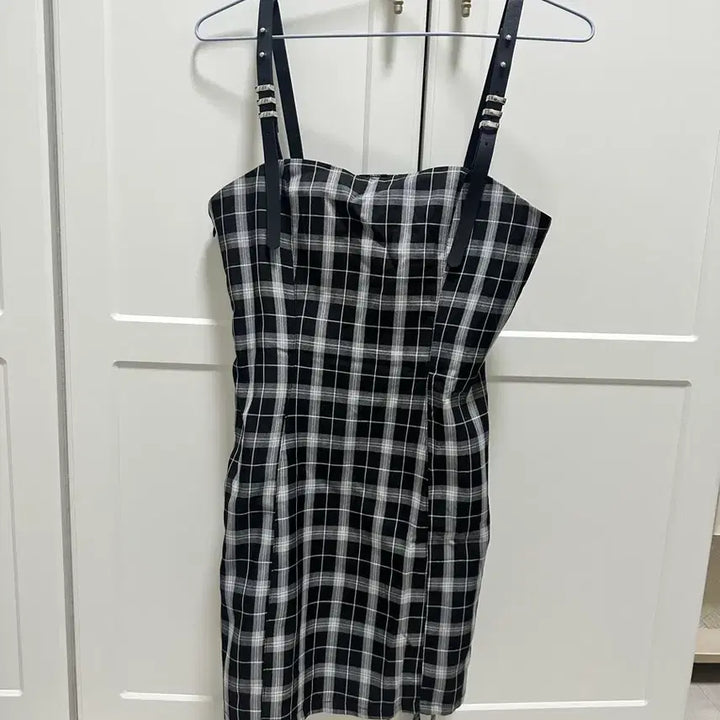 [BUNJANG] Punk Rave Plaid Corset Mini Dress with Back Ribbon / 펑크레이브 체크 코르셋 미니 원피스 백리본 고딕 펑크