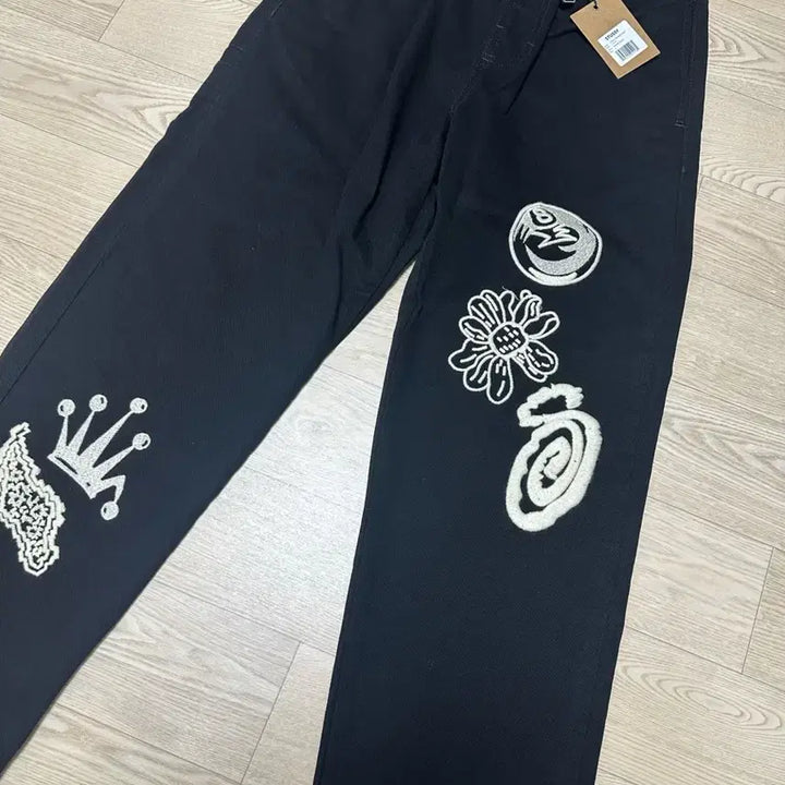 [BUNJANG] Stussy Noma Icon Beach Pants Washed Black / [S]스투시 노마 아이콘 비치 팬츠 워시드 블랙