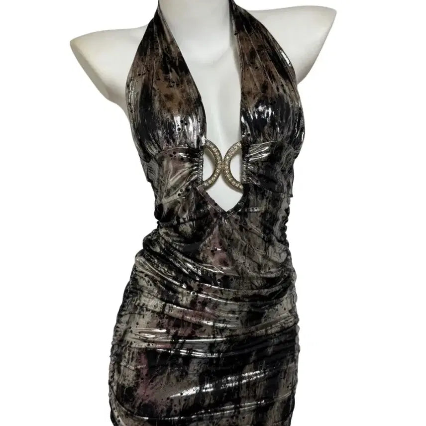 [BUNJANG] American Vintage Halterneck Shirring Mini Dress / American Vintage 홀터넥 셔링 미니 원피스
