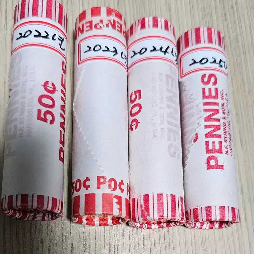 [BUNJANG] United States Lincoln Penny 4-Year Set (2022-2025) / (미사용)미국 링컨페니 (2022~2025년)4개년  일괄