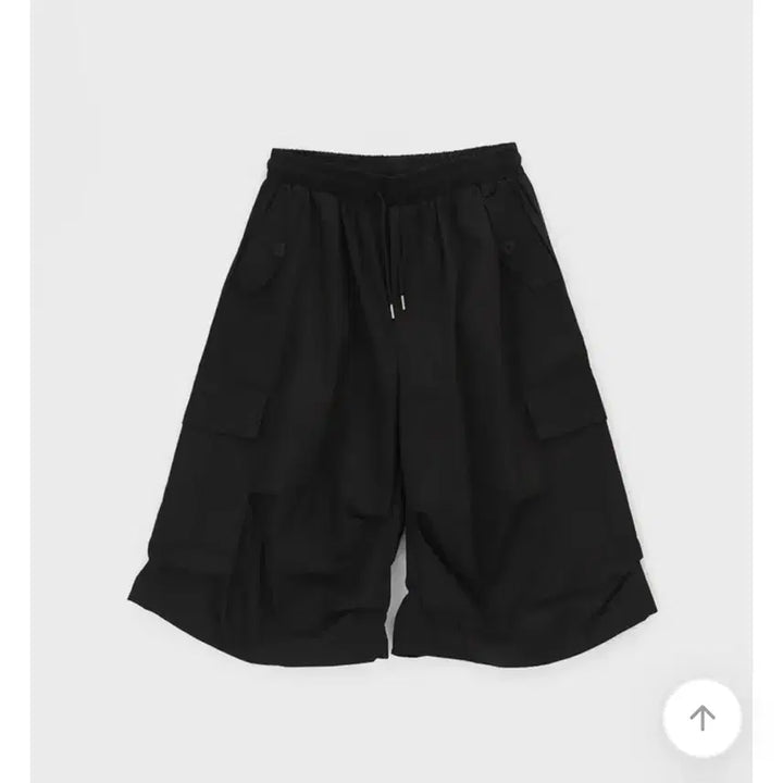 [BUNJANG] Black Up Freah Bermuda String Cargo Pants Black / 블랙업 프레엣 버뮤다 스트링 카고팬츠 블랙