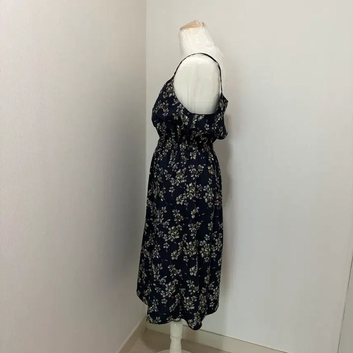 [BUNJANG] Floral Sleeveless Maxi Dress / 플라워 나시 롱 원피스
