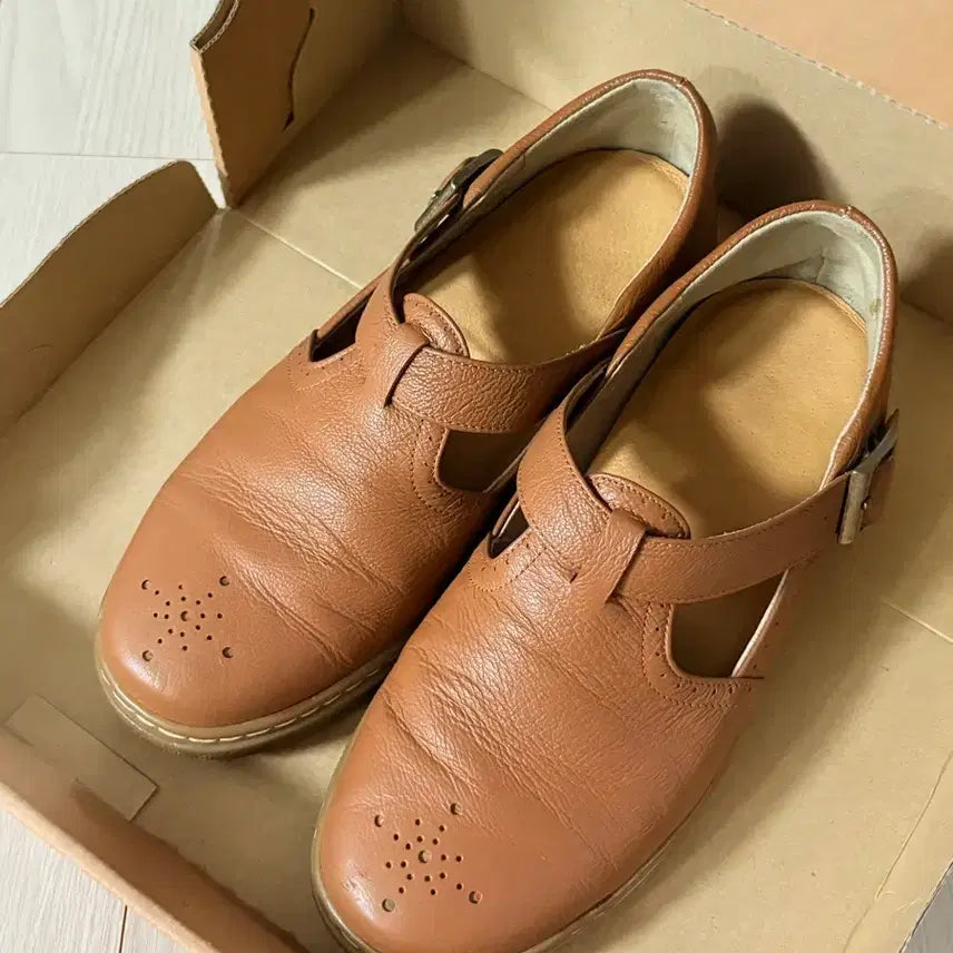 [BUNJANG] YURT Mary Jane Loafers Brown Leather / 유르트 메리제인 로퍼