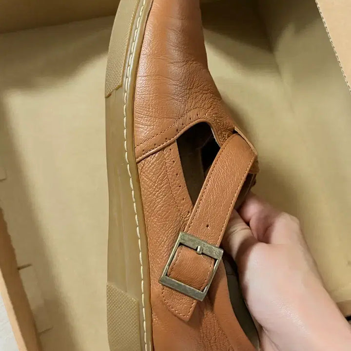 [BUNJANG] YURT Mary Jane Loafers Brown Leather / 유르트 메리제인 로퍼